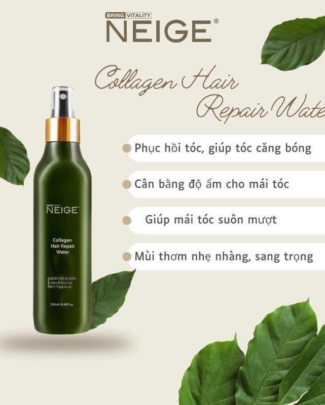 Xịt dưỡng phục hồi tóc Neige collagen 250ml