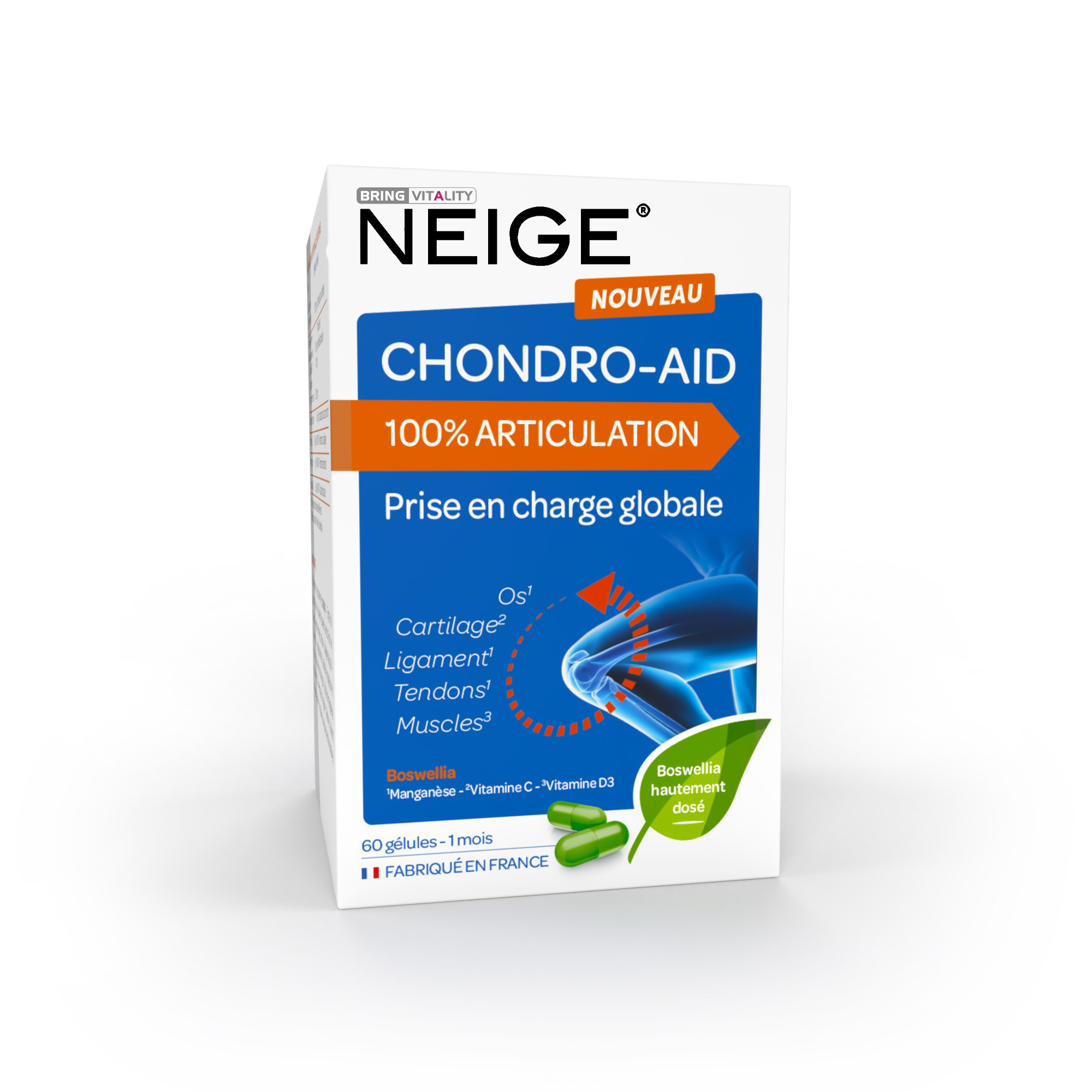 CHONDRO-AID 100 % ARTICULATION NEIGE – VIÊN UỐNG BỔ KHỚP